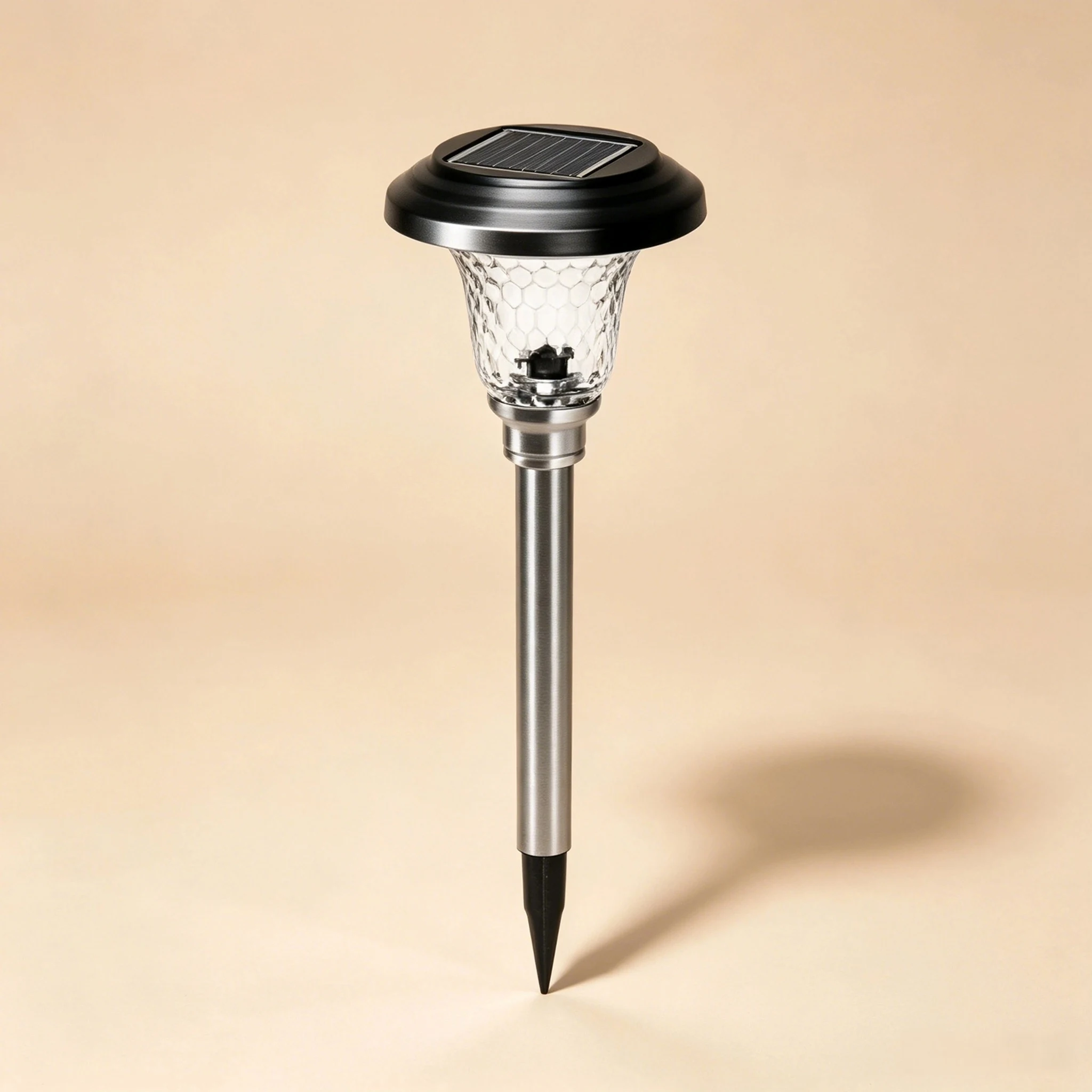 Stainless Steel and Glass Solar Path Light